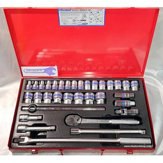 เครื่องมือ ชุดบล็อก เอนกประสงค์ KINGTONY ชุดใหญ่ 1/2'' [ คิงโทนี่ ] 33 ชิ้น Pcs. 4534MR 4034MR 4542CR 4334MRC ของแท้ 100