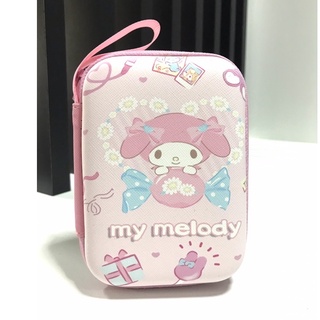 MY MELODY TP P กล่องใส่ PWB , HDD , หูฟัง , เอนกประสงค์, Size L ลาย MY MELODY งานดี evaกันกระแทก ขนาด13.5x9.5x3.5cm 8118