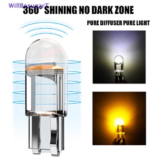 [WillBesugarT] หลอดไฟ Led T10 W5W 6000K สีขาว สําหรับติดป้ายทะเบียนรถยนต์ [ใหม่]