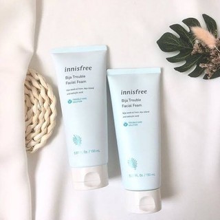 สูตรใหม่ Innisfree Bija trouble facial foam 150ml สินค้าลอตใหม่ หมดอายุปี 2026