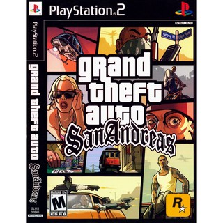 แผ่นเกมส์ Grand Theft Auto SanAndreas PS2 Playstation2  คุณภาพสูง ราคาถูก