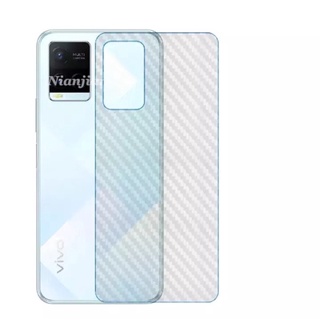 [ส่งจากประเทศไทย] ฟิล์มหลัง For Vivo Y21 / Y33S 2021 ฟิล์มหลังลายเคฟล่า กันน้ำกันเหงื่อ กันรอยขีดข่วน