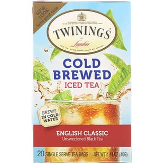 (พร้อมส่งทันที) ชา ทไวนิงส์ Twinings, ชาเย็น หอม เข้ม อร่อยชื่นใจ Cold Brewed Iced Tea, English Classic 20 ซอง