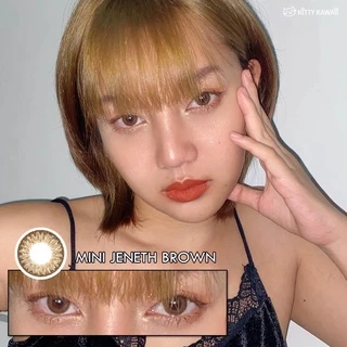 คอนแทคเลนส์🌈Mini Jeneth🌈 Brown / Gray (Kitty Kawaii) ขนาดมินิ💖