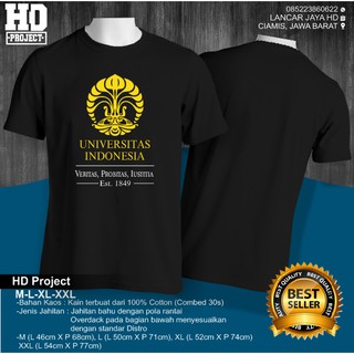 เสื้อยืด พิมพ์ลาย Distro Motto UI University Of Indonesia Cool -ACS -unna