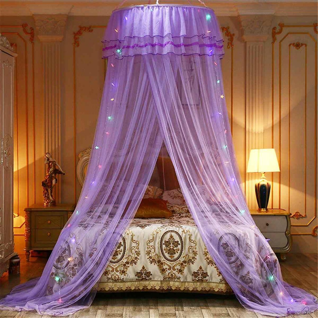 Princess Bed Net Canopy Bedding Decor Sweet Style Round Dome Mosquito