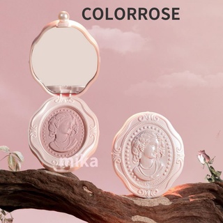 Colorrose บลัชออนปัดแก้ม แบบนูน สไตล์ตะวันตก โบราณ โมโนโครม ธรรมชาติ สีขาว ดอกกุหลาบแห้ง