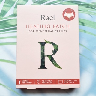 แผ่นประคบร้อน ลดปวดประจำเดือน Heating Patch for Menstrual Cramps Up to 8 hr One Time Use 3 Count (Rael®) แผ่นแปะร้อน