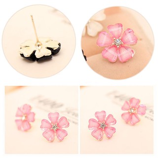 เครื่องประดับแฟชั่นผู้หญิงหรูหราเครื่องประดับเงิน Rhinestone Ear Stud เครื่องประดับต่างหู