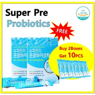 ใหม่ Super Pre Probiotics 2 กรัม X 30 แท่ง (โปรไบโอติกขั้นต้น) แลคโต้ ฟิต โปรไบโอติกเกาหลี 1000000000Cfu แลคโตบาซิลลัส ลําไส้ แลคโตฟิต