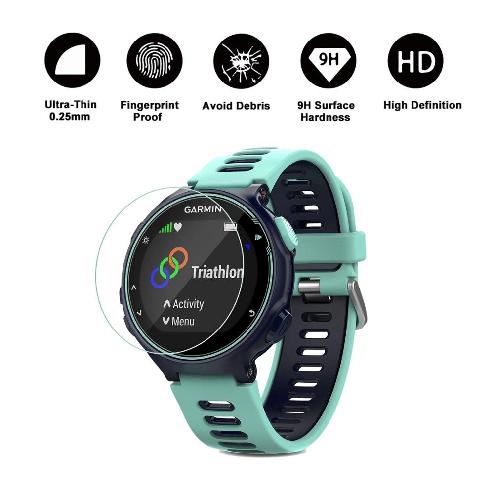 ฟิล์มกระจกนิรภัยป้องกันรอยขีดข่วนสําหรับ For Garmin Forerunner 220 / 230 / 235 / 620 / 630 735 Tempered Glass 4pc / lots