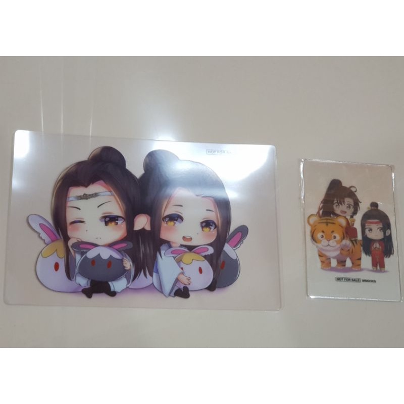 การ์ดใส mbooks  ขนาดโปสการ์ดกับ ขนาดเล็ก