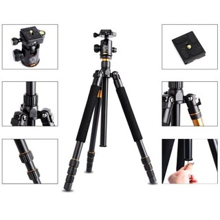 QZSD Q999 Pro Diamond Edition ขาตั้งกล้อง 2 in 1 Tripod &amp; Monopod For DSLR Camere.