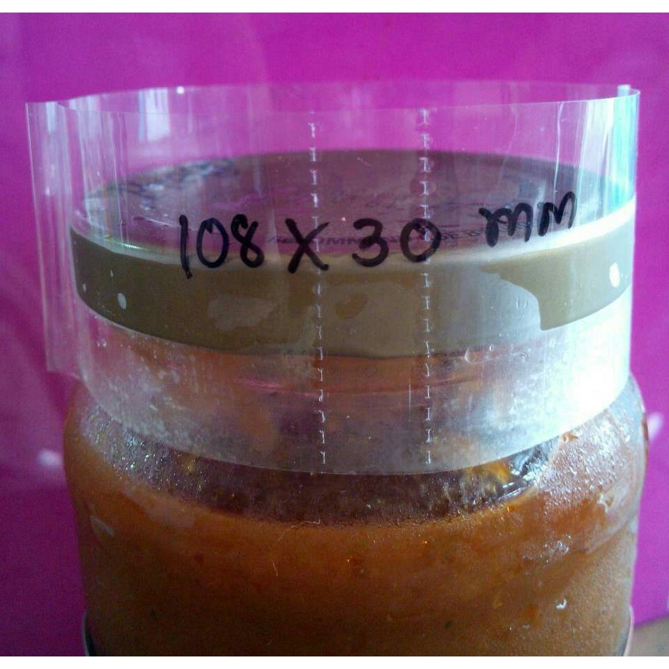 พลาสติกหด แคปซิล สำหรับ หุ้มฝากว้าง 6.5 ซม ใช้เป็นแคปซิล ขนาด 108x32 มิล 1 กก 350 บาท