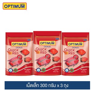 ออพติมั่ม ปลาหมอสี  เม็ดเล็ก 300 กรัม x 3 ถุง / Optimum Cichild Small Pallet 300g.x 3Packs