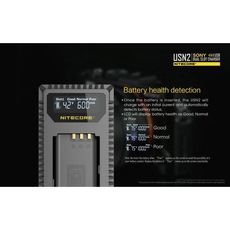 (ของแท้ส่งด่วน) Nitecore USN2 SONY ZV-1, RX100 ทุกรุ่น, RX1, x3000, ZV1, RX100v, RX100va, RX100vi, RX100vii, bx1, NP-BX1 ราคา ถูกที่สุด ดีลบีเคเค แกลเลอรีภาพที่ 7