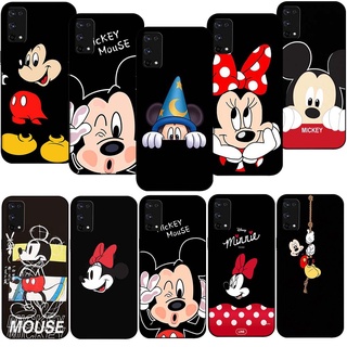 เคสโทรศัพท์มือถือ ซิลิโคนนิ่ม TPU ลายมิกกี้เมาส์ SL80 สีดํา สําหรับ Realme 8i C35 C25s C25 C21