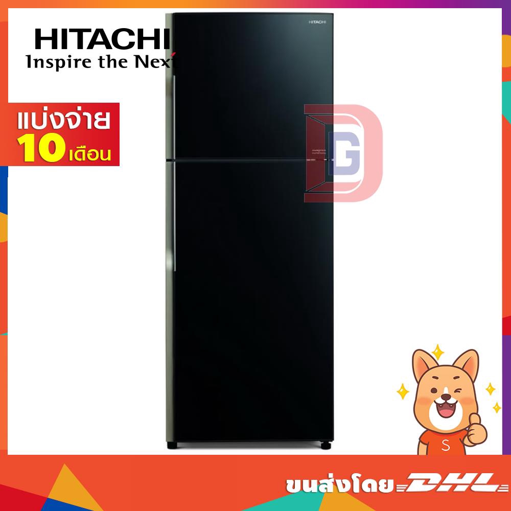 HITACHI ตู้เย็น 2ประตู ขนาด 408ลิตร 14.4คิว สีดำ Inverter รุ่น R-VG400PD GBK (16066)