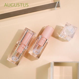 Augustus Diy หลอดเปล่าใสสําหรับใส่ลิปสติกลิปบาล์ม 12.1มม.Matte Frosted Frosted Crystal