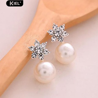 Kiel เครื่องประดับคู่ 1 คู่ Rhinestone เครื่องประดับอัญมณีต่างหู Earlings ต่างหู