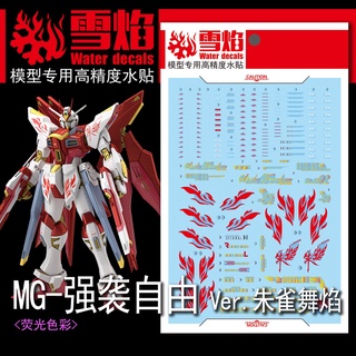 Xueyan สติกเกอร์ สําหรับ MG-83 Strike Freedom Ver.แผ่นเรืองแสง สําหรับแต่งหน้า