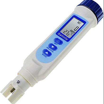 ปากกาวัดเกลือ  Salinity &amp; Temperature Meter Water Quality Tester Pen for Swimming Pools