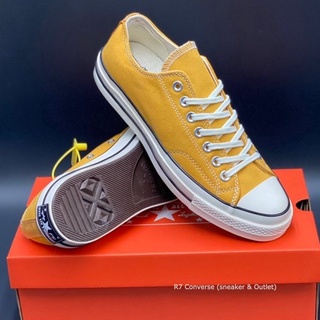 Chuck Taylor 70s Low Mastard สีเหลืองข้อสั้น สินค้าพร้อมกล่องป้ายแท็กเกาหลี มีเก็บปลายทาง