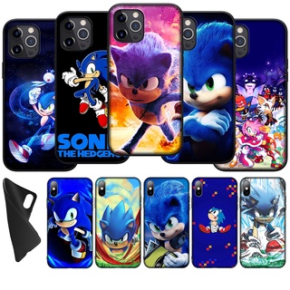 Au63 เคสโทรศัพท์ซิลิโคน แบบนิ่ม ลาย Sonic the Hedgehog สําหรับ iPhone 11 Max XR SE 2020