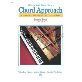 (โค้ดINCSM2Lลด70฿) Alfreds Basic Piano: Chord Approach Lesson Book 2 00-2645