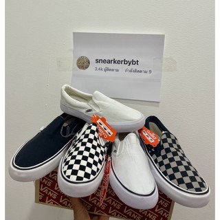 [มีบริการเก็บปลายทาง] รองเท้า Van แบบ Slip on ลายตารางขายดี (แนะนำเพิ่ม1ไซส์)
