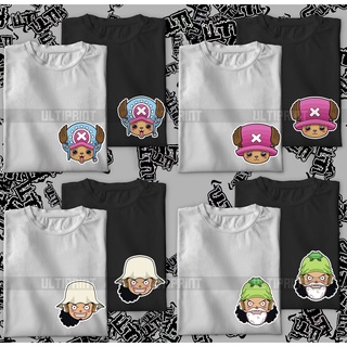 ชอปเปอร์ &amp;Usopp น่ารัก Chibi ใบหน้า | |วันพีซ |เสื้ออะนิเมะ ป.ป.3 Tr_