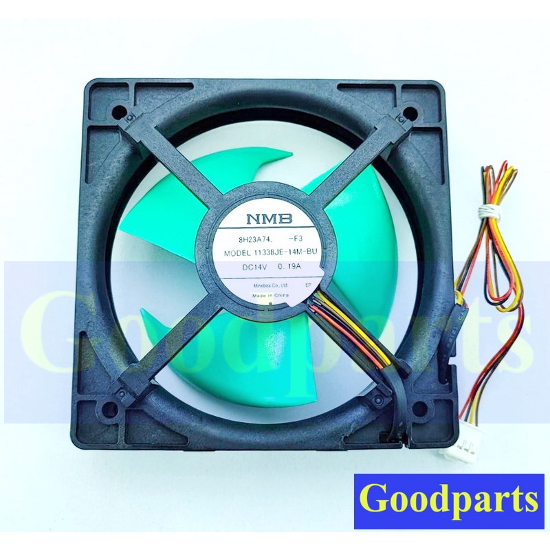 พัดลมตู้เย็น  TOSHIBA รุ่น GR-M25K,GR-M28K เบอร์ NMB 11338JE-14M-BU FAN MOTOR  14V  4สาย พาร์ทบริษัท