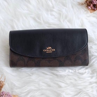 Coach  Slim envelope wallet กระเป๋าสตางค์แบบยาว โค้ช สวย งานดี พร้อมส่ง [รหัส WL ทูโทน]