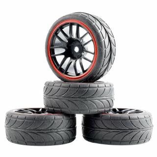 RC 9068-6086 Grip Tires insert sponge &amp; Wheel 4PCS For HSP 1/10 1:10 Touring Car