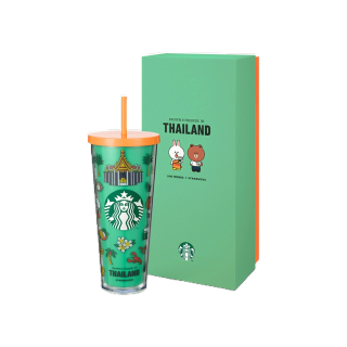 Starbucks Thailand LINE Friends Cold Cup 24oz. ทัมเบลอร์สตาร์บัคส์พลาสติก ขนาด 24ออนซ์ A11133936