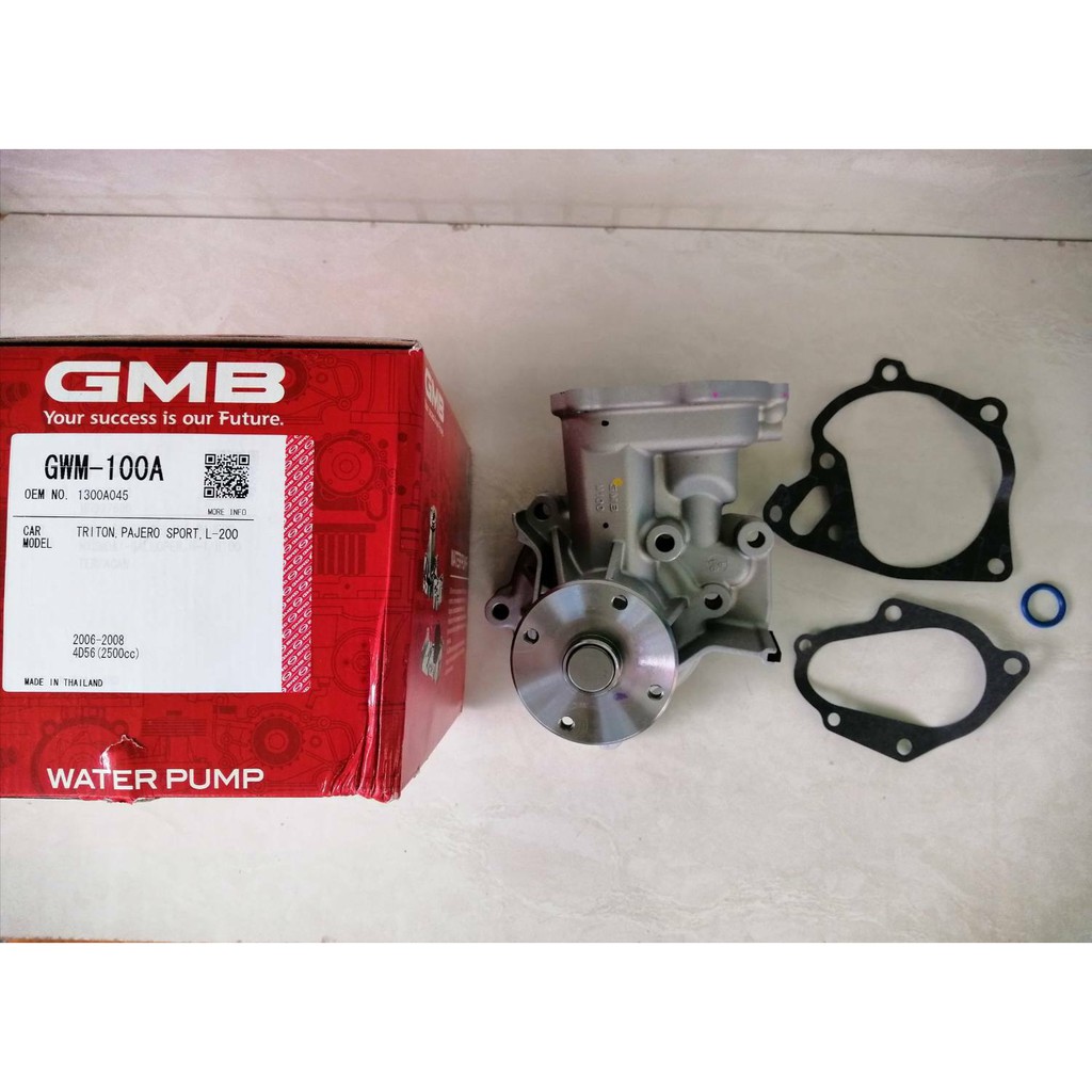 ปั๊มน้ำ MITSUBISHI  TRITON 2500 COM,16วาวล์,4D56U,ปี2006-2008   GMBแท้ๆ ราคาลูกละ1,380บาท