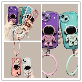 เคสโทรศัพท์มือถือ ลายนักบินอวกาศ พร้อมขาตั้ง สําหรับ oppo A16 A15 A5 A9 2020 A16K A15S A73 5G A76 A96 A53 A57 A74 5G A31 A12 A12S A83