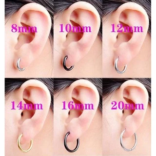 STR3 จิวหูสแตนเลสหนา 2.5 mm(ราคา 1 คู่) วัดความกว้างขอบใน