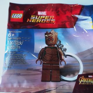 Lego 5005244  พวงกุญแจ   teen groot poly bag ของแท้