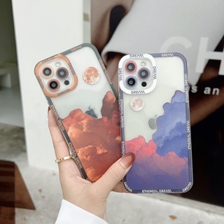 เคสโทรศัพท์มือถือ TPU แบบใส ลายพระอาทิตย์ตก สําหรับ VIVO Y91C Y20 i Y51 Y53S Y50 Y17 Y95 S1 Y7S IQOO NEO S1 Y9S V17 Y21 V15 PRO Y19 Y15S Y85 V21 V11 Z3 S10 S7 V20 E 4G 5G S12 V23 PRO