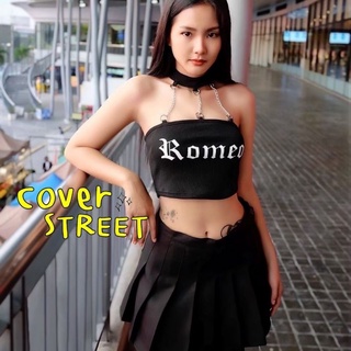 Coverstreet🔥 เสื้อคล้องคอโซ่ เสื้อเต้น  เสื้อสตรีท  เสื้อเต้นโคฟเวอร์ เสื้อเต้นโคฟ  เสื้อเต้นเกาหลี  เสื้อcover