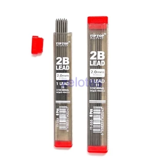 ไส้ดินสอกด T-333 ขนาด 2.0mm 2B อย่างดีไม่หักง่าย (T-333 \ 6อัน\หลอด )