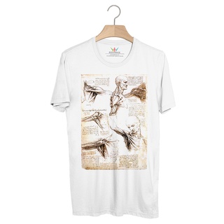 BP838 เสื้อยืด Leonardo da Vinci : Leonardo Da Vinci Sketches And Drawings