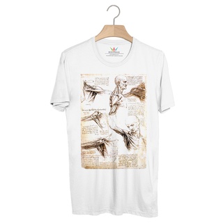 BP838 เสื้อยืด Leonardo da Vinci : Leonardo Da Vinci Sketches And Drawings