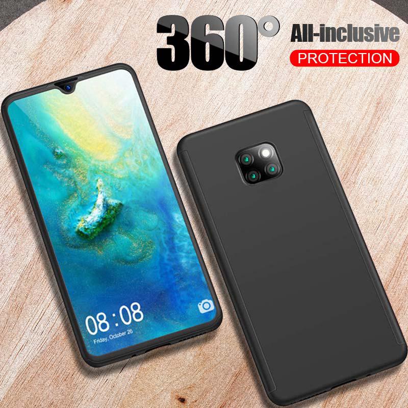 Huawei Mate 20 20Pro 30 30Pro 10 10Pro 9 20X 360 เต็ม ผู้พิทักษ์ ปลอก + ฟรี แก้ว บรรเทา ยาก ปก Body Full Protective Case