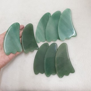 กัวซา กัวซาหยก กัวซาหยกแท้ กัวซาทรงปีกนก(Green Aventurine)ชิ้นละ250