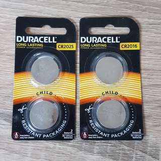 ถ่าน Duracell แพ็ค2ก้อน CR2016 CR2025