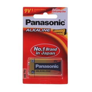 ถ่านอัลคาไลน์ PANASONIC 6LR61T/1B ALKALINE BATTERY PANASONIC 6LR61T/1B