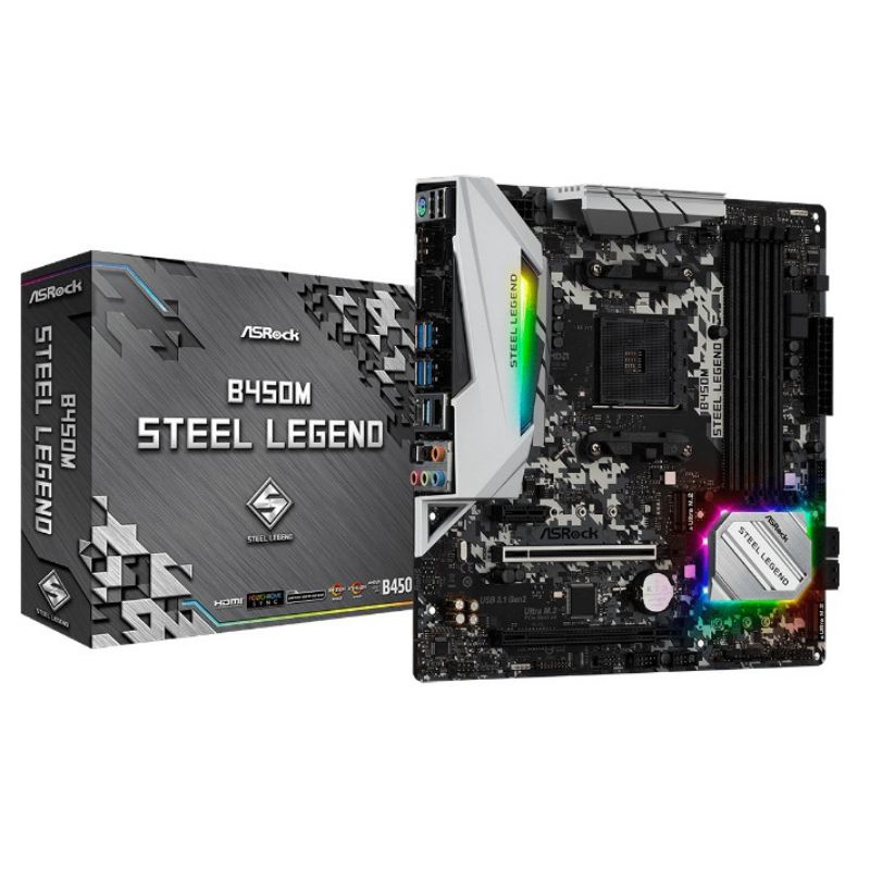 ASROCK B450M STEEL LEGEND มือสอง สภาพใหม่