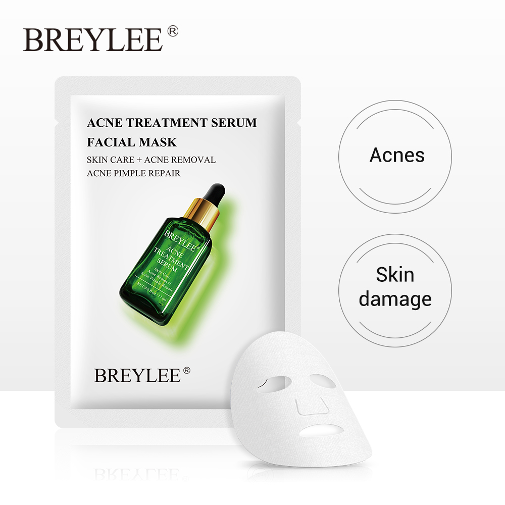 BREYLEE มาส์กสิว กำจัดสิว สิว หน้ากาก ผิวเป็นสิว สกัดจากต้นชา acne mask Eliminate acne Acne Mask
